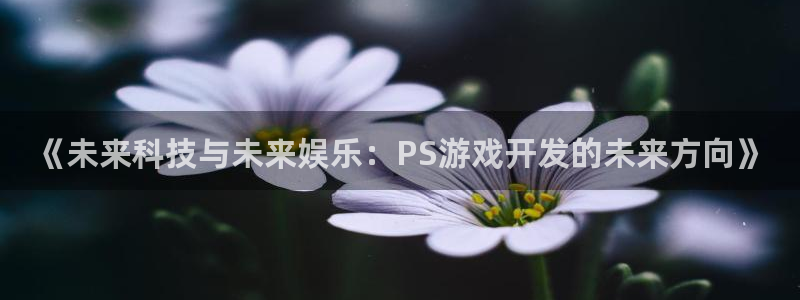 沐鸣2官方注册：《未来科技与未来娱乐：PS游戏开发的未来方向》